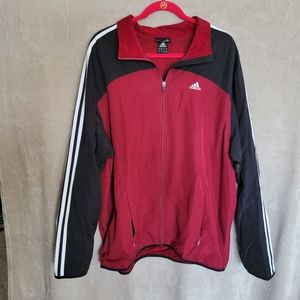 Adidas Red Clima365 Windbreaker Jacket